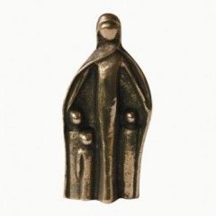 BRONZE FIGURE - PROTECTIVE CLOAK MADONNA