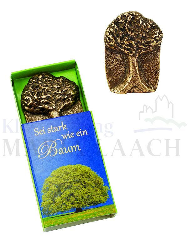 Be strong like a tree (standing palm stone), 4.2 x 2.8 cm