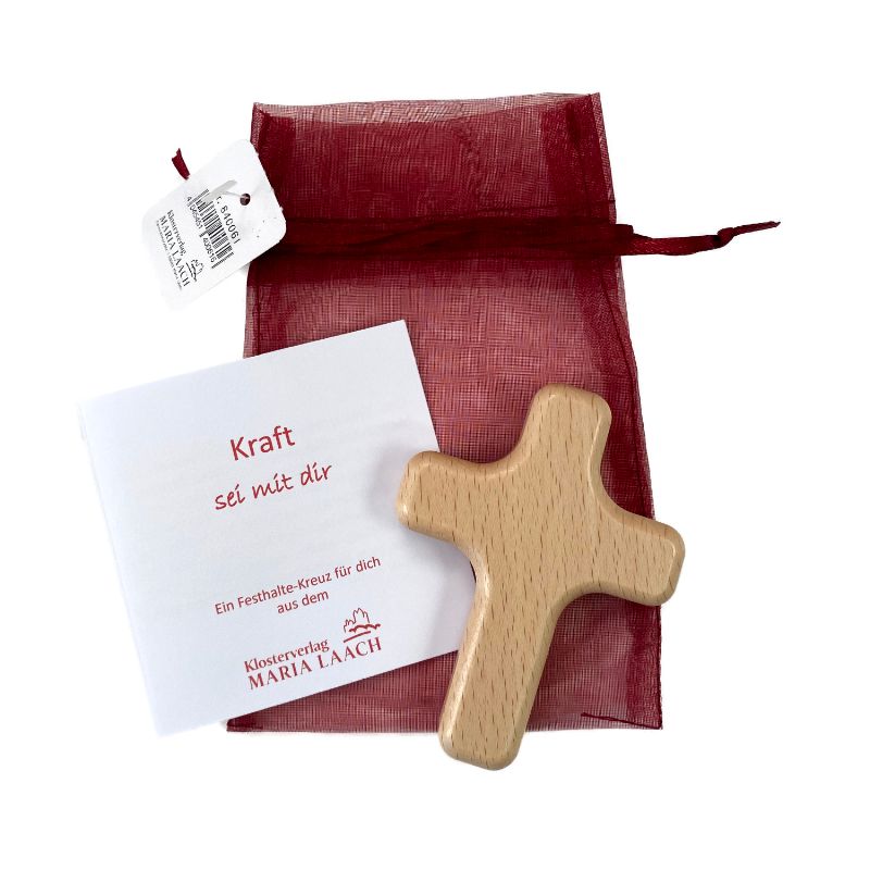 Hand cross in organza bag &#39;Kraft&#39;