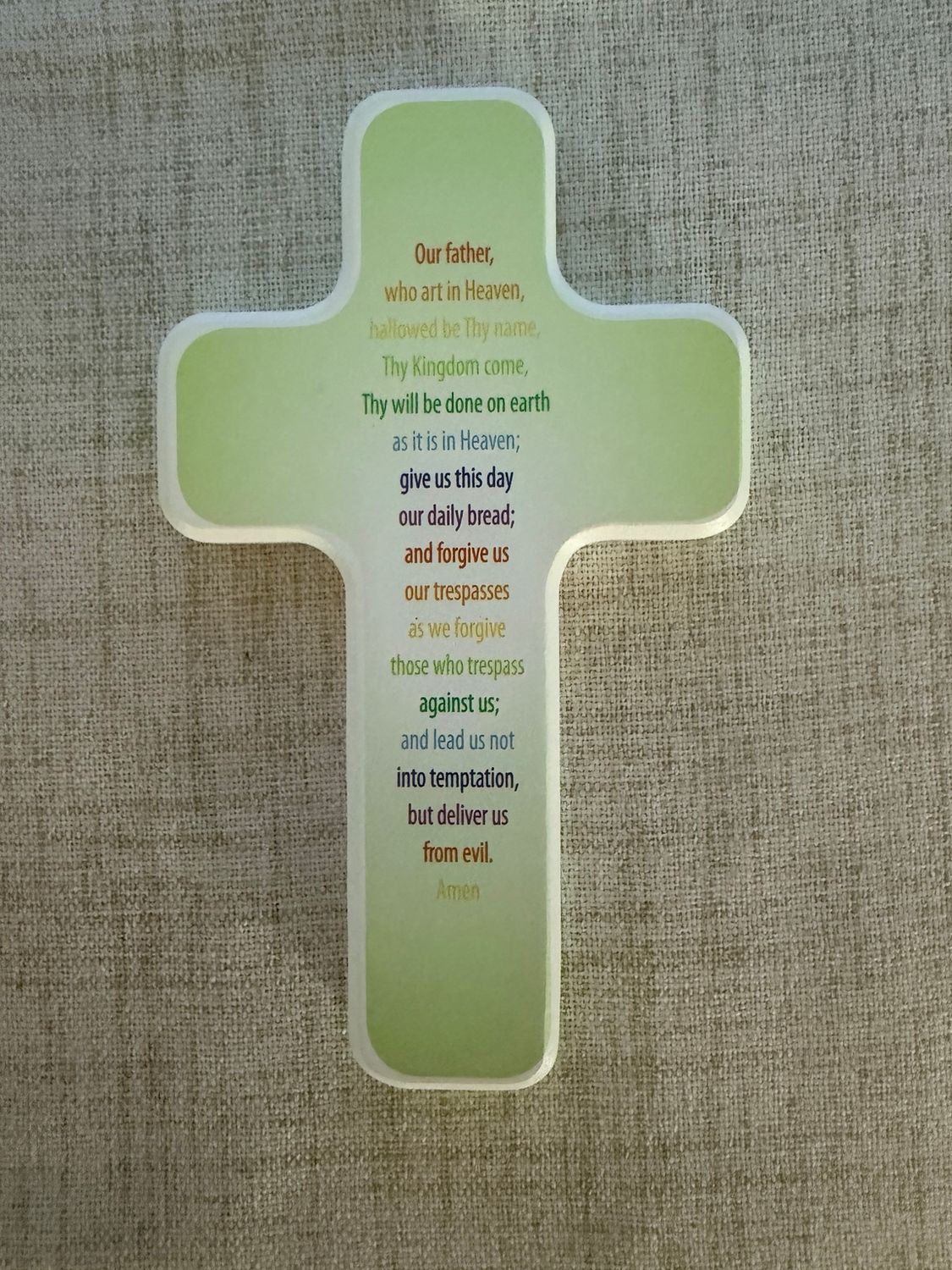 The Lord’s Prayer Wooden Cross – Made in Germany  Limited Quanities