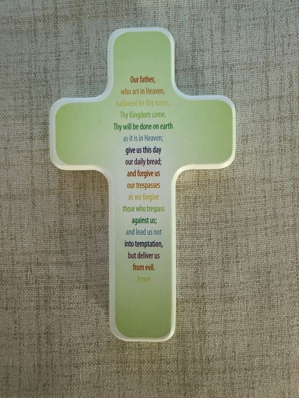 The Lord’s Prayer Wooden Cross – Made in Germany  Limited Quanities