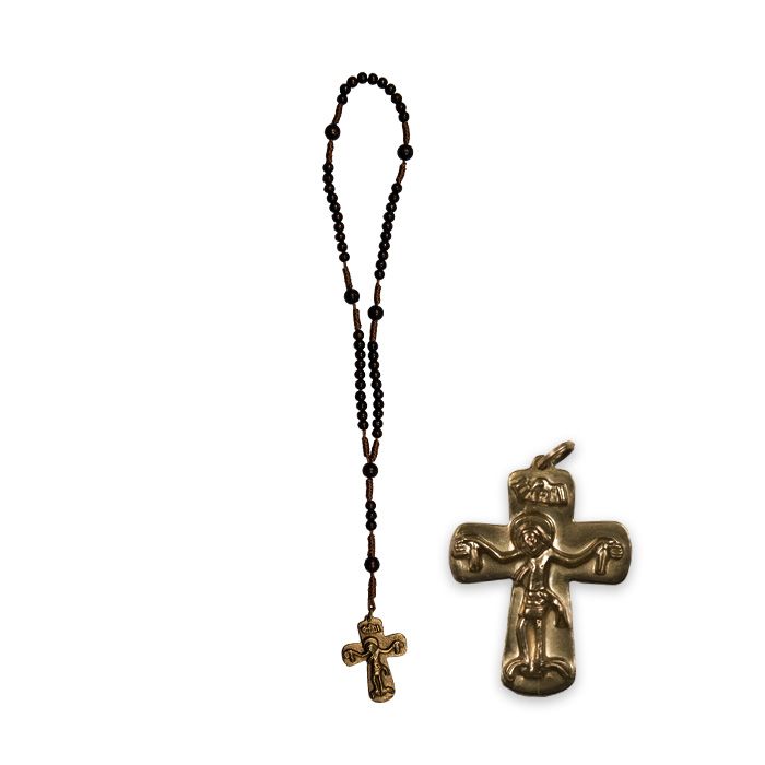 Egino Weinert Wooden Rosary – Dark Brown Beads