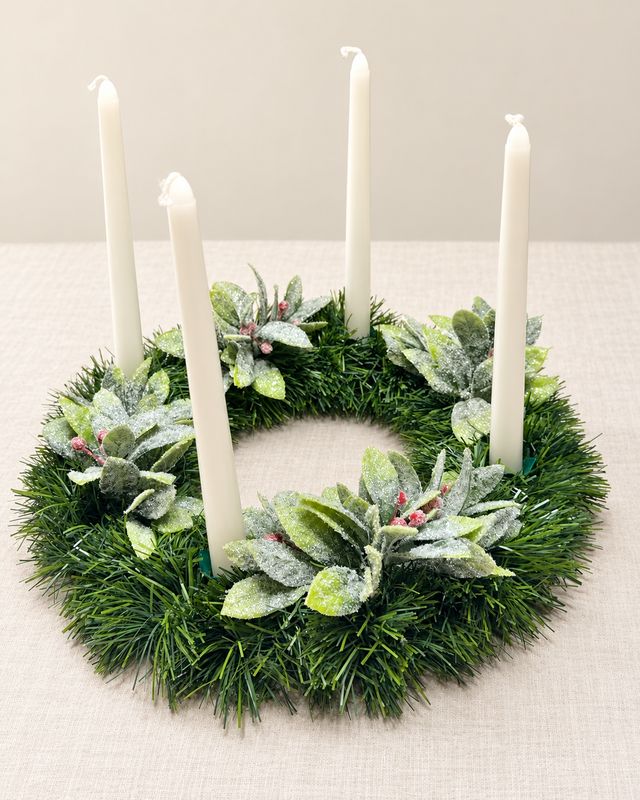 Handmade Advent Wreath &amp; Christmas Centerpiece