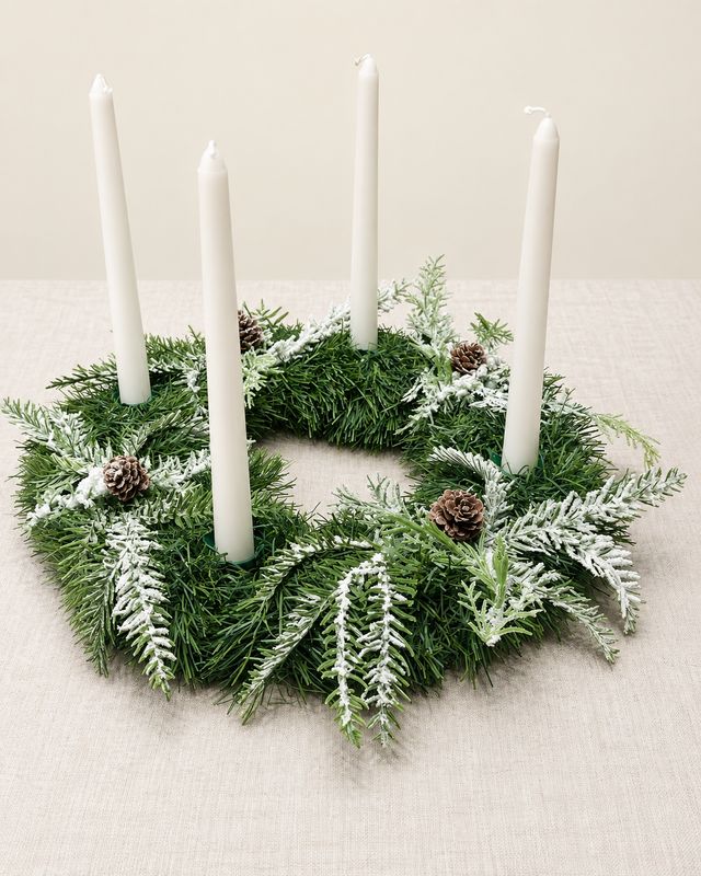 Handmade Advent Wreath &amp; Christmas Centerpiece