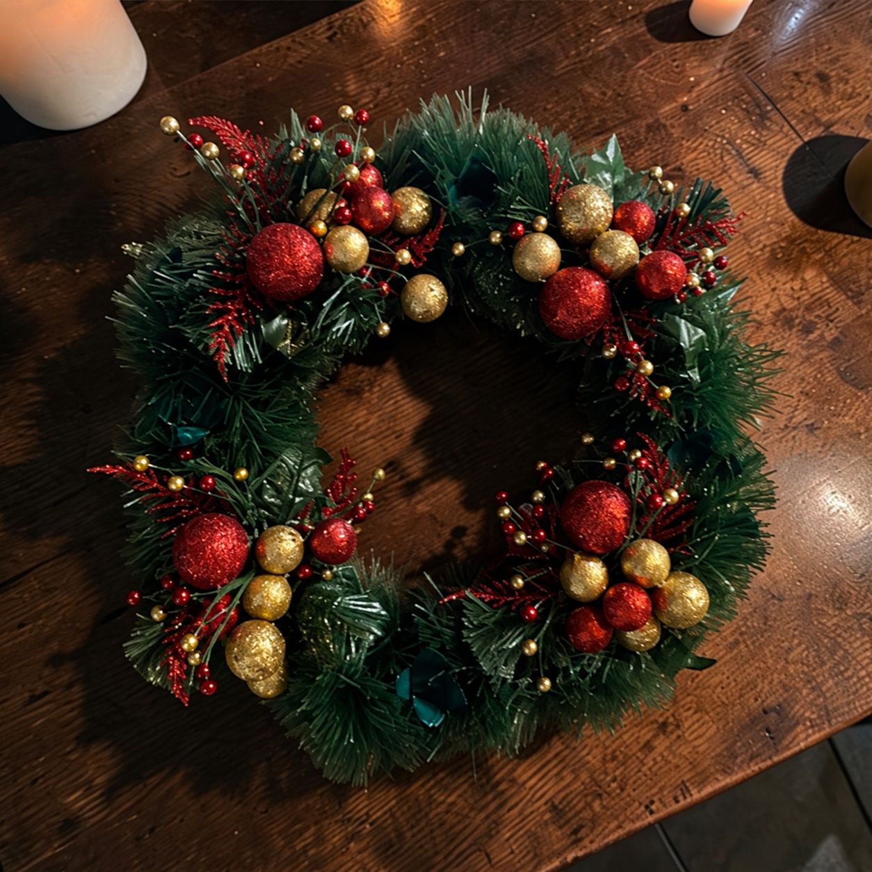 Handmade Advent Wreath &amp; Christmas Centerpiece