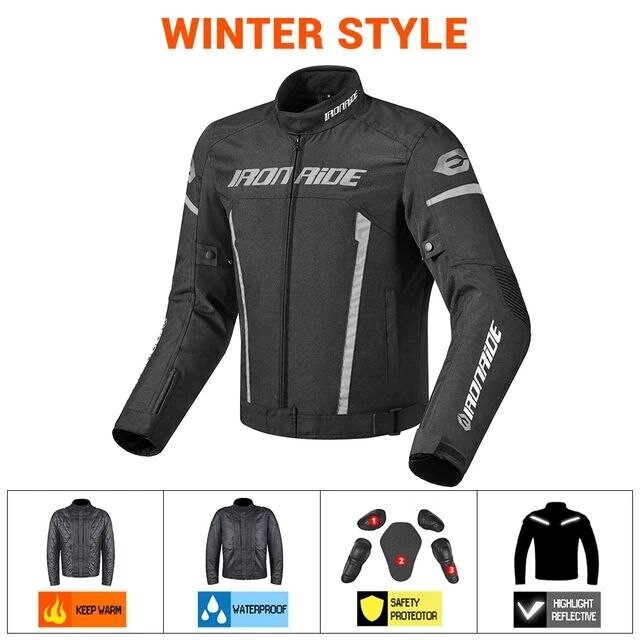 Motorcycle Jacket Men Waterproof Riding Racing Moto Protection Motocross Jacket