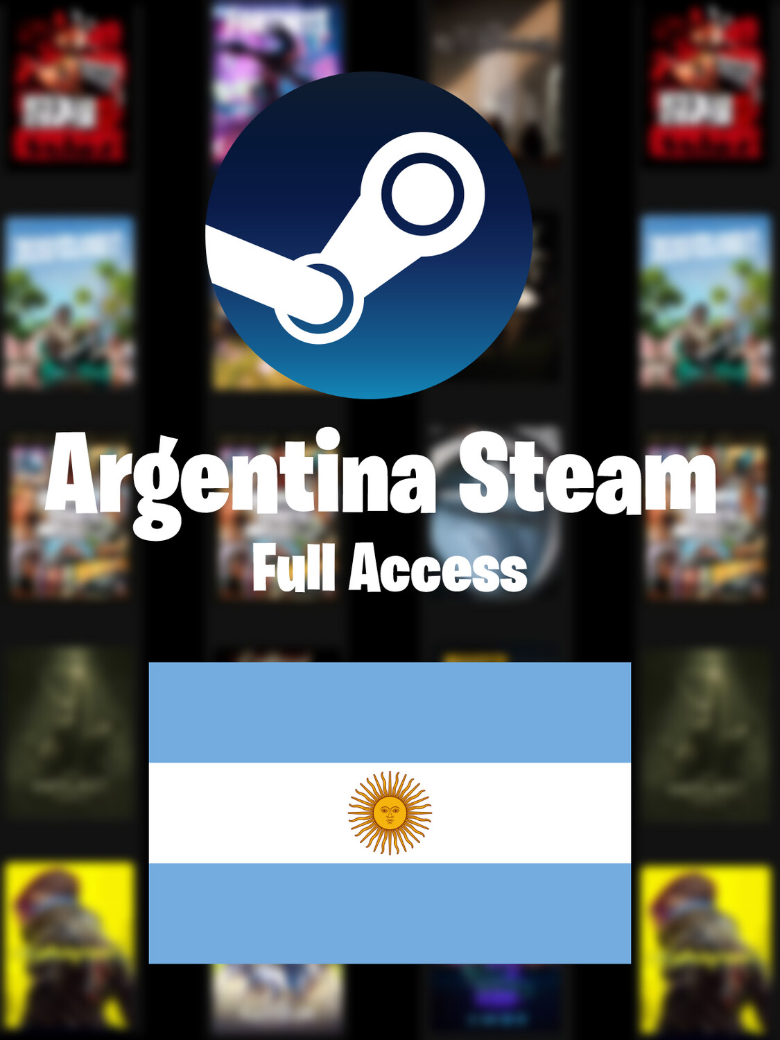 Argntina Steam Account ✅