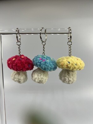 Mushroom Keychain - Crocheted