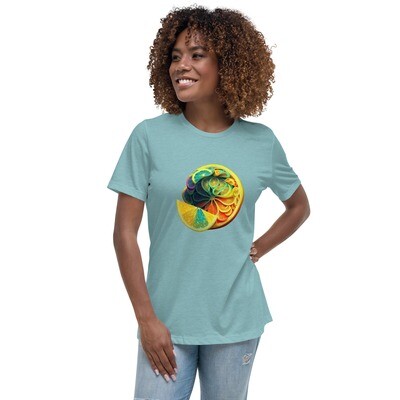 Psychedlic Lemon, Women's Relaxed T-Shirt