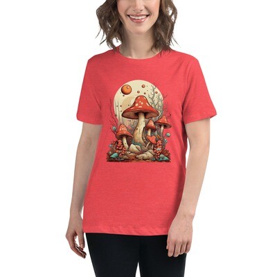 Mushrooms, Women&#39;s Relaxed T-Shirt