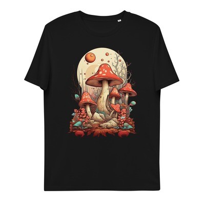 Mushrooms, Unisex organic cotton t-shirt