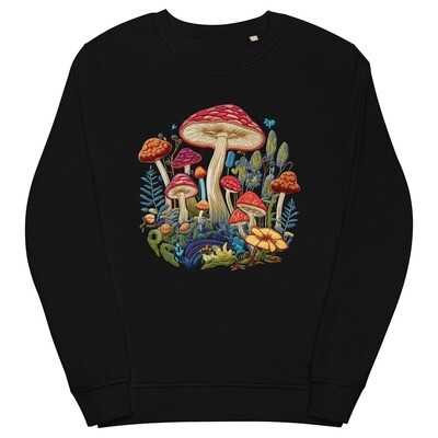 Mushroom Wonderland, Unisex organic sweatshirt