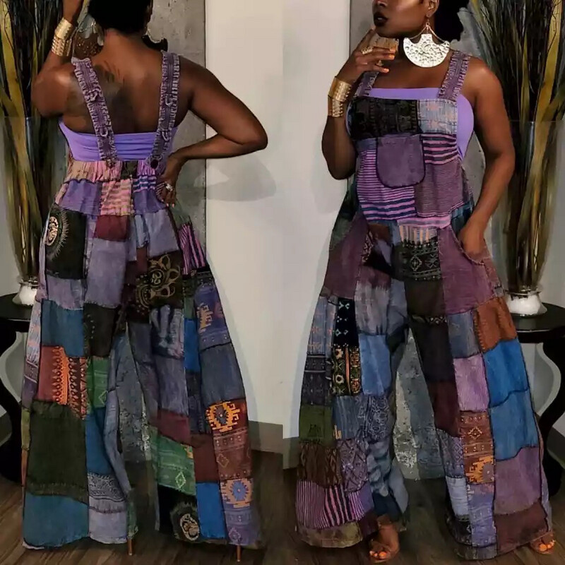 Hippie Patchwork Overalls