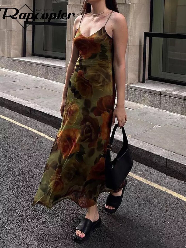 Floral Vintage Maxi Dress