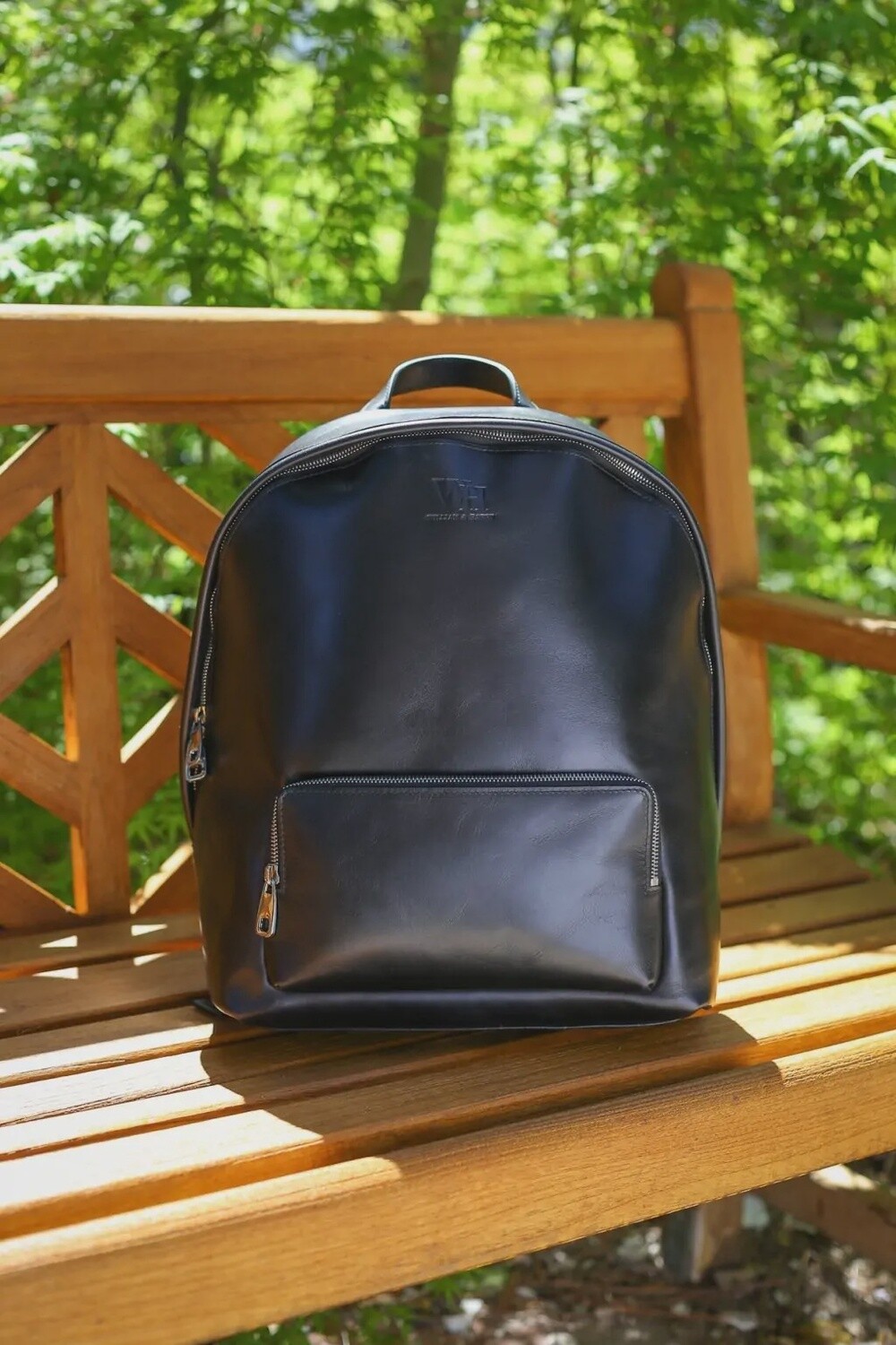 William and Harry Leather Backpack