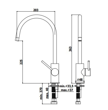 RUBINETTERIA CUCINA PAFFONI LIGHT