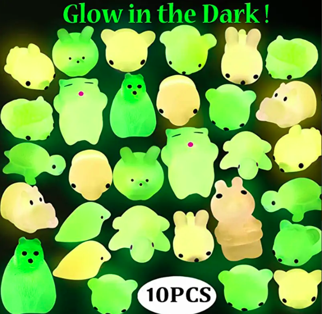 Glow In The Dark mochi squishes