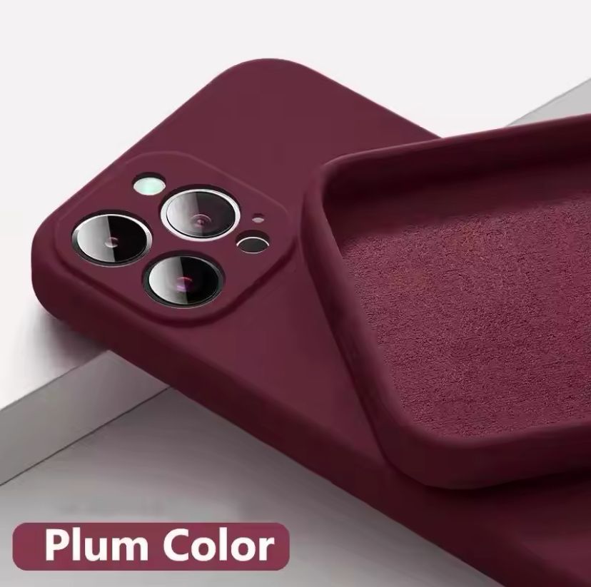 Official Soft Silicone Solid Color Case Phone For IPhone 16 15 14 13 11 12 Pro Max 16 Plus Shockproof