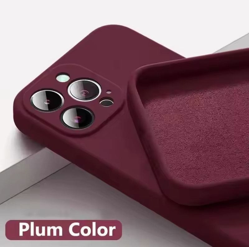 Official Soft Silicone Solid Color Case Phone For IPhone 16 15 14 13 11 12 Pro Max 16 Plus Shockproof