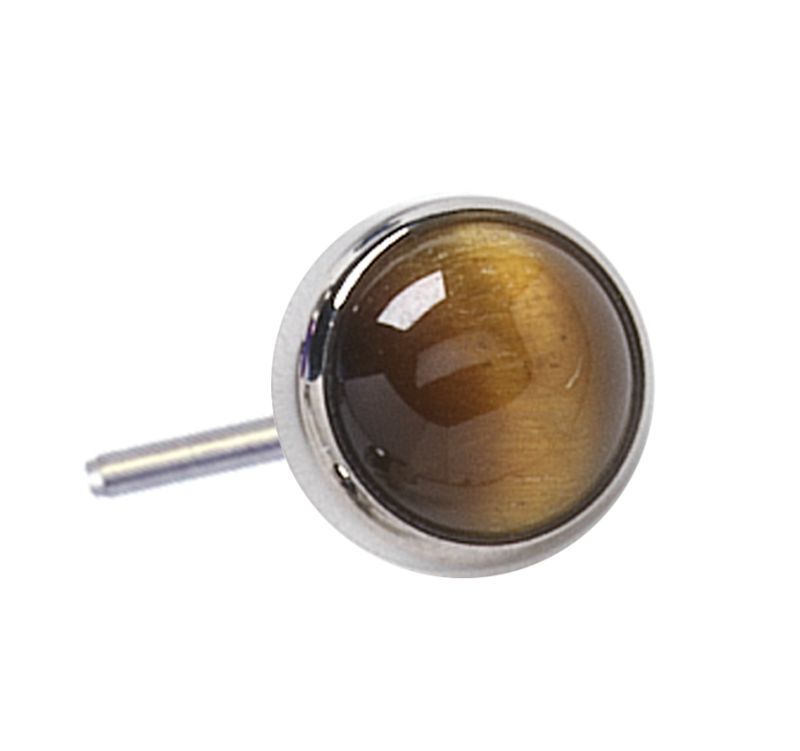 Titanium Threadless Bezel Set Cabochon