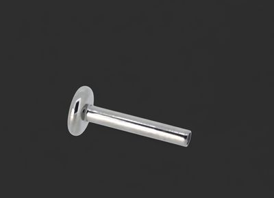 Titanium Threadless Labret - Fixed 4mm Disk