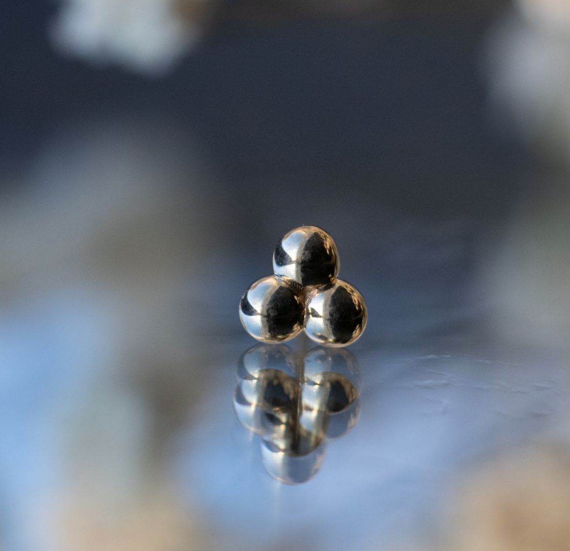 Threadless Tri Bead Cluster