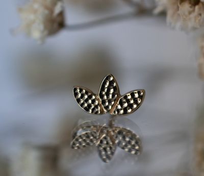 Threadless Flat Marquise Fan - Hammered