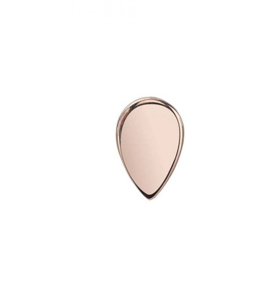 Threadless Flat Teardrop - 4x2.5mm, Material: YG