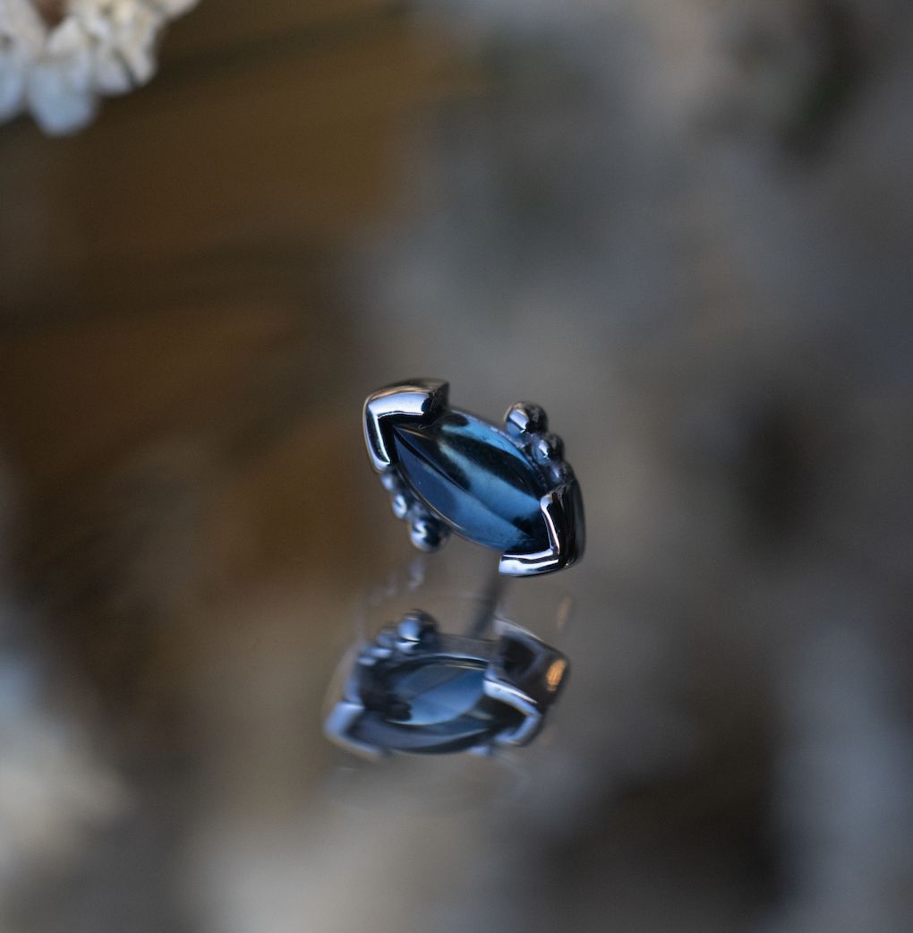 Threadless Beaded Marquise