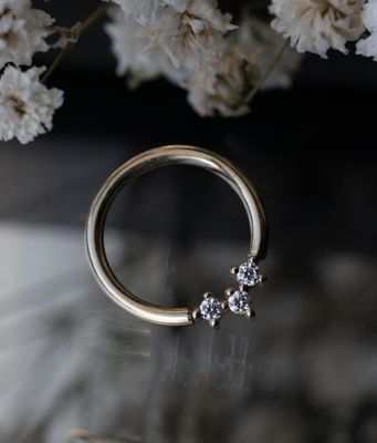 Muse Seam Ring - 1.5mm Gems