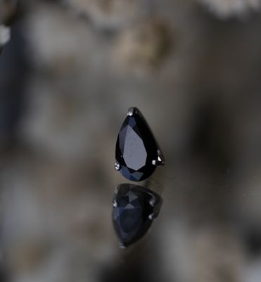 Titanium Threadless Pear Prong