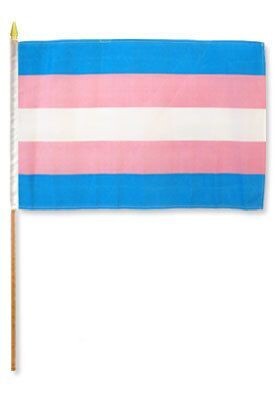 Transseksuell, Håndholdt flagg