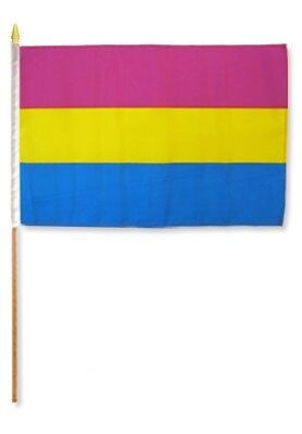 Panseksuell, Håndholdt flagg