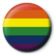 Rainbow, button