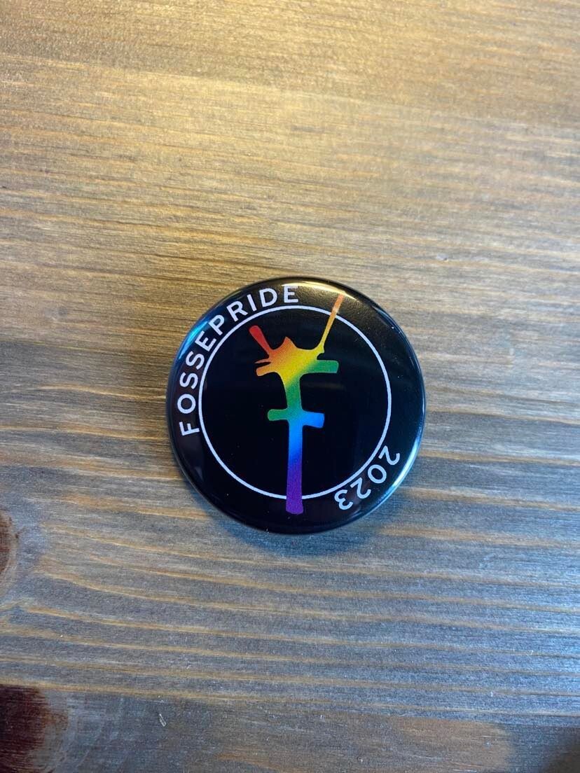 Svart FossePride 2023, button