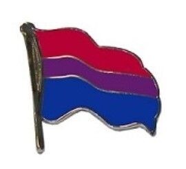 Bi flagg metallpin