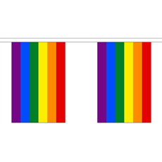 3 meter flaggrekke, rainbow