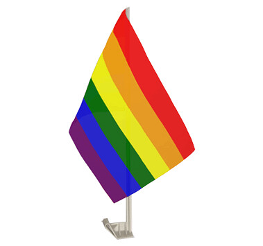 Rainbow, bilflagg 1stk