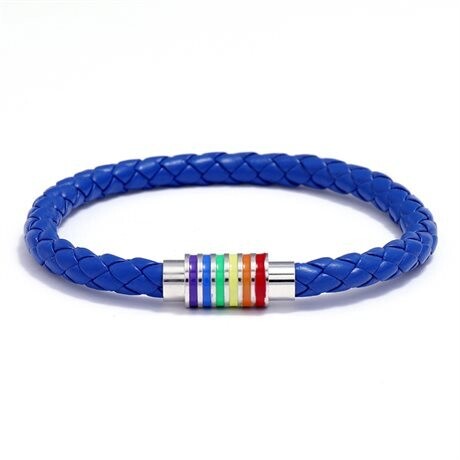 Pridearmbånd, knallblå