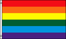 Prideflagg stor (flaggstang)