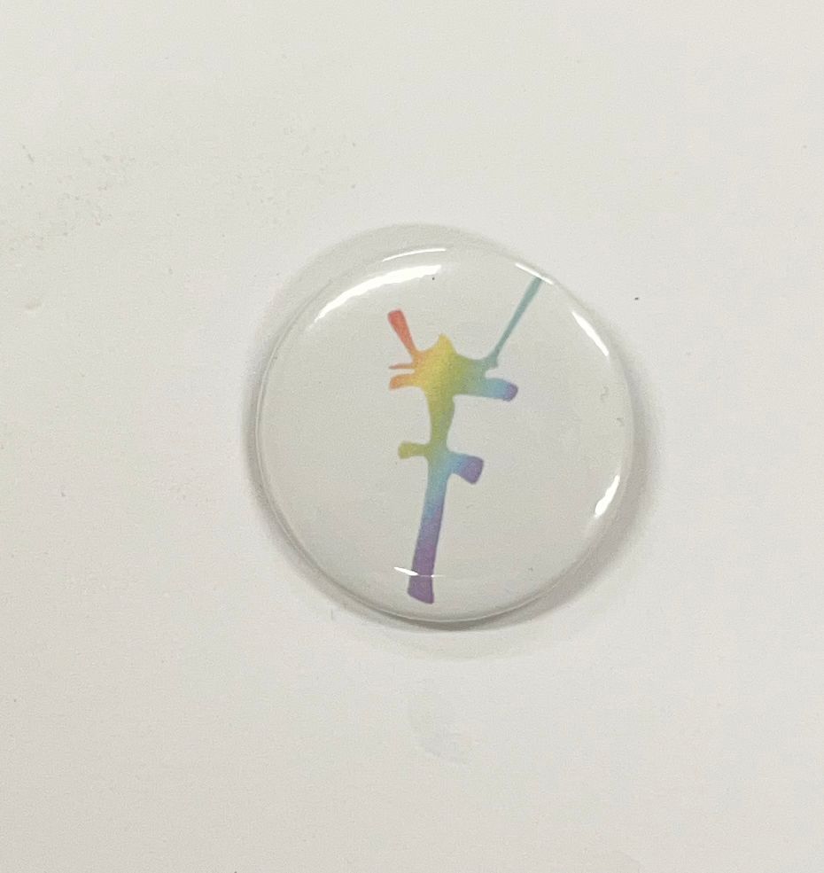 FossePride 2022 button, Hvit