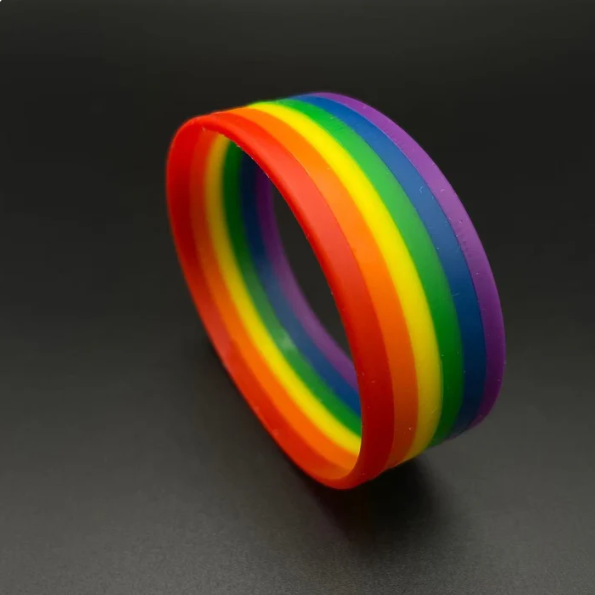 Armbånd i bred silikon