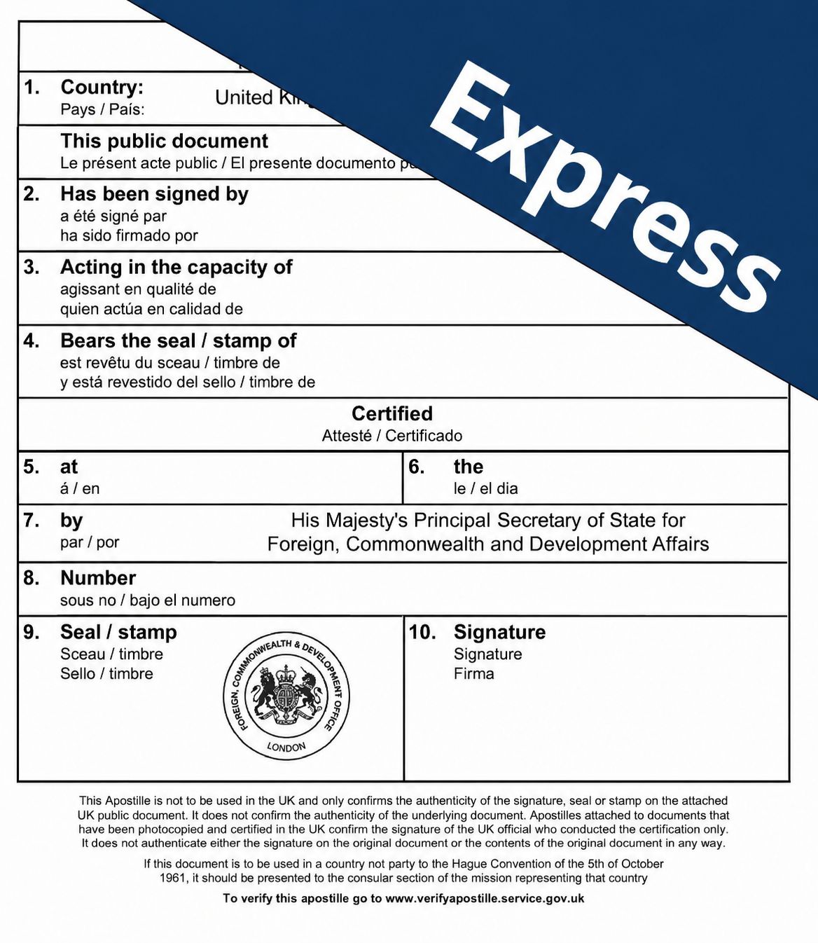 Express Apostille