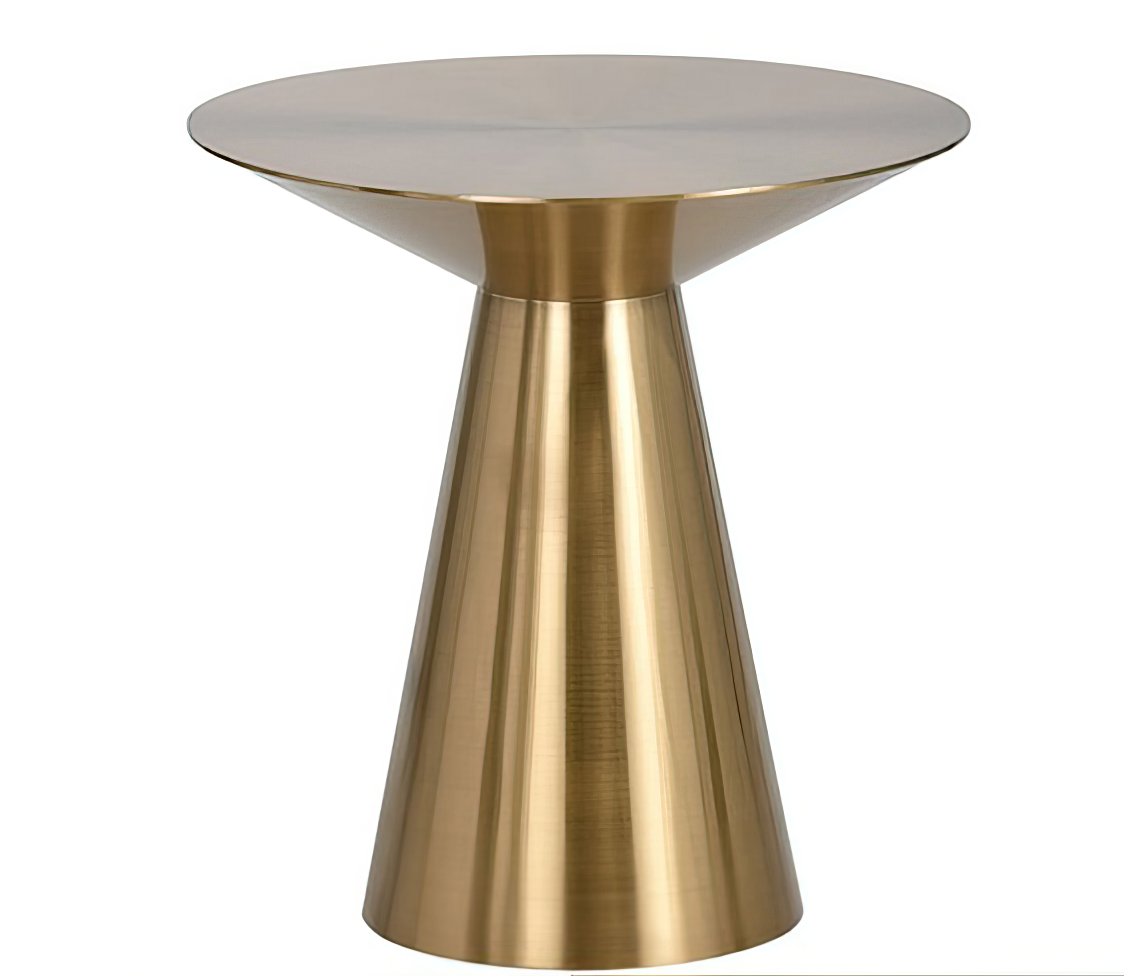 Diabolo side table golden color