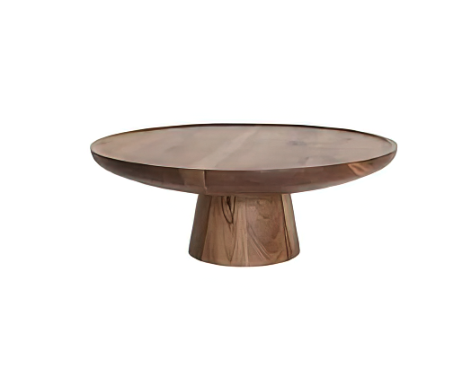 Conical wooden coffee table