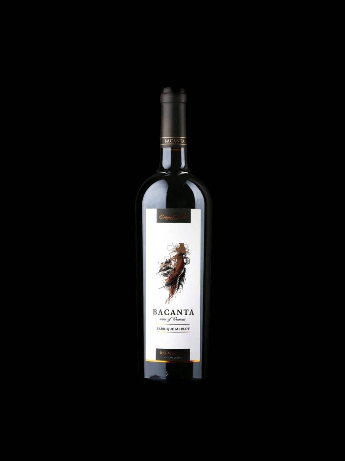 Bacanta Merlot Barrique 2018 0, 75l DOC Cotesti/Vrancea