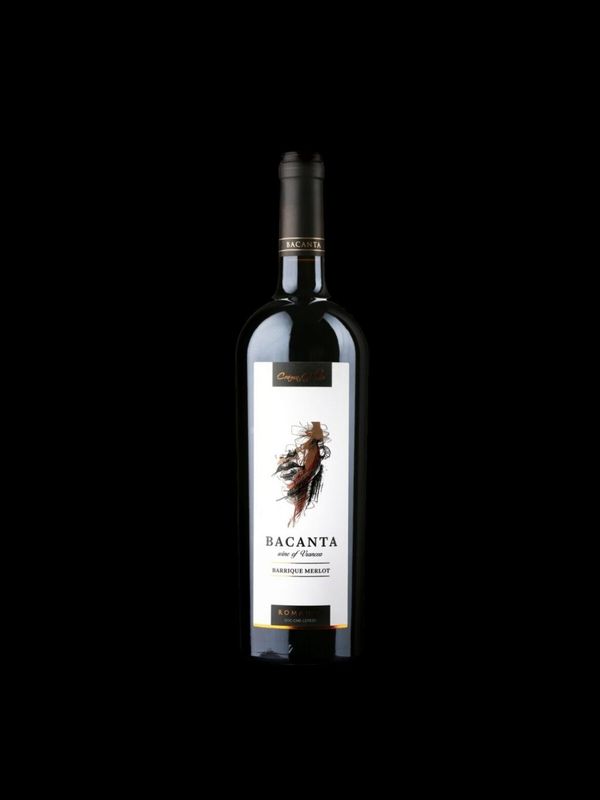 Bacanta Merlot Barrique 2018 0, 75l DOC Cotesti/Vrancea