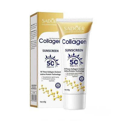 Sadoer kollagénes öregedésgátló fényvédő krém SPF 50+