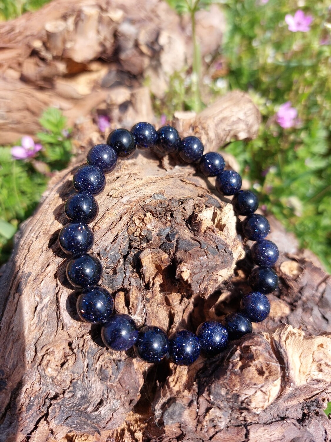 Armband Blauwe goudsteen