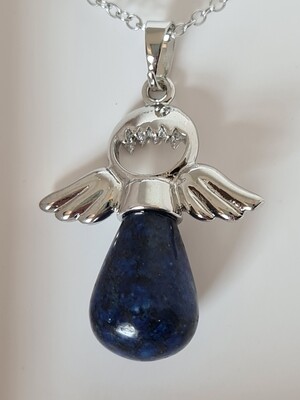 Hanger engel met edelsteen van Lapis lazuli